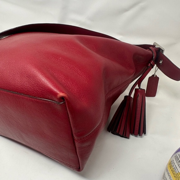 COACH Legacy Tassel Duffle 19889
Leather Crossbody Bag Deep Red - Picture 13 of 17